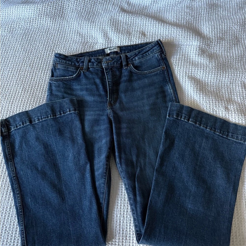 Stylish Dark Blue Flare Women's Jeans
